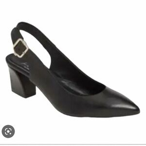 AGL Attilio Giusti Leombruni Patent Leather Slingback Pumps 9.5